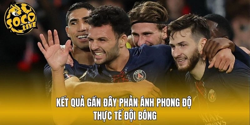 Kết quả gần đây phản ánh phong độ thực tế đội bóng