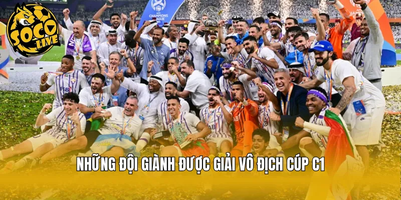 Những đội giành được giải vô địch cúp C1